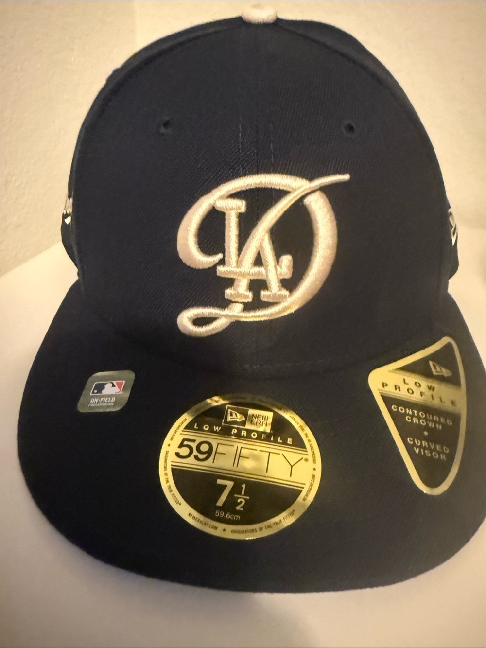 New Era Blue Fitted 59FIFTY Baseball Cap with Black Interior